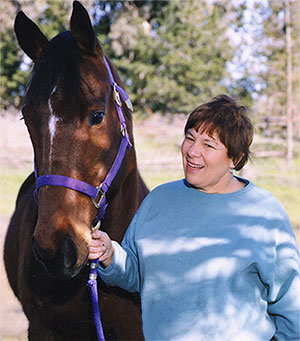 Raphaela Pope and her horse